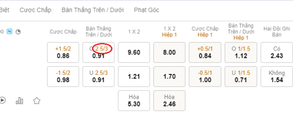 Giải thích chi tiết kèo 2.5.3 là gì để đặt cược thành công