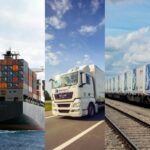 Đường bộ, đường biển, đường hàng không và đường sắt tạo nên mạng lưới vận tải đa phương thức. 