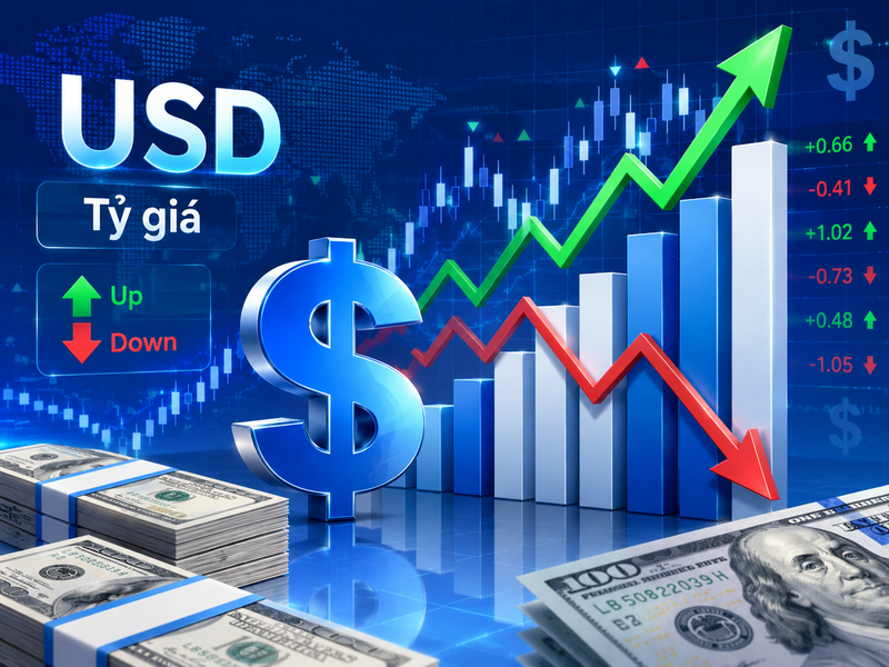 Giá USD tự do chịu tác động từ cung cầu tiền mặt, chính sách tỷ giá và diễn biến USD thế giới. 