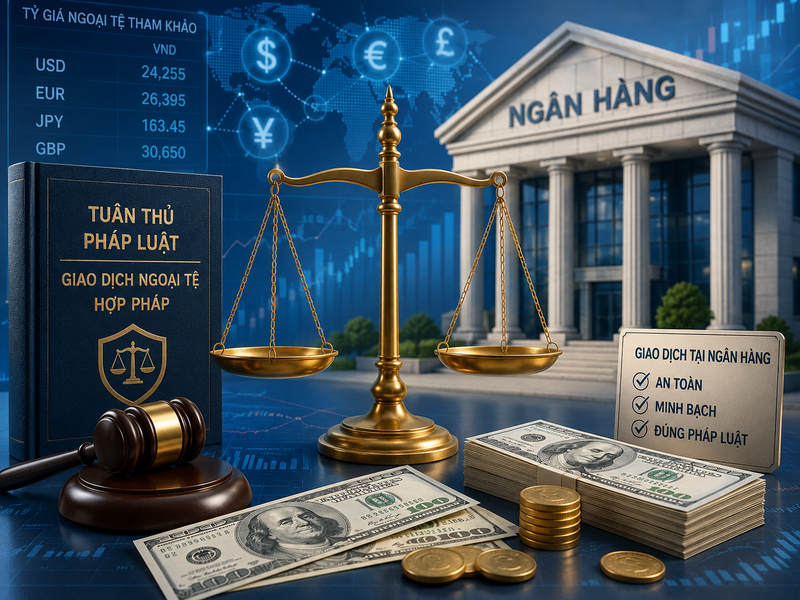 Người dân nên đổi ngoại tệ tại ngân hàng hoặc điểm thu đổi được cấp phép để tránh rủi ro pháp lý. 