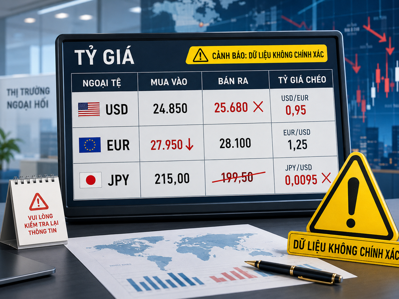 Nhầm lẫn giữa giá mua, giá bán và tỷ giá ngân hàng là lỗi phổ biến khi theo dõi USD. 