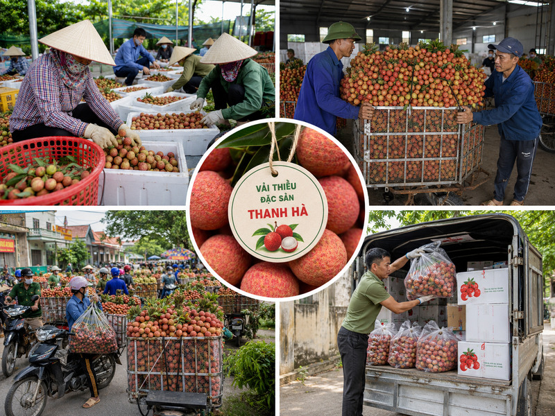 Dịch vụ giao hàng và thu mua nông sản giúp kết nối người bán tại quê với khách hàng ở nhiều khu vực hơn. 